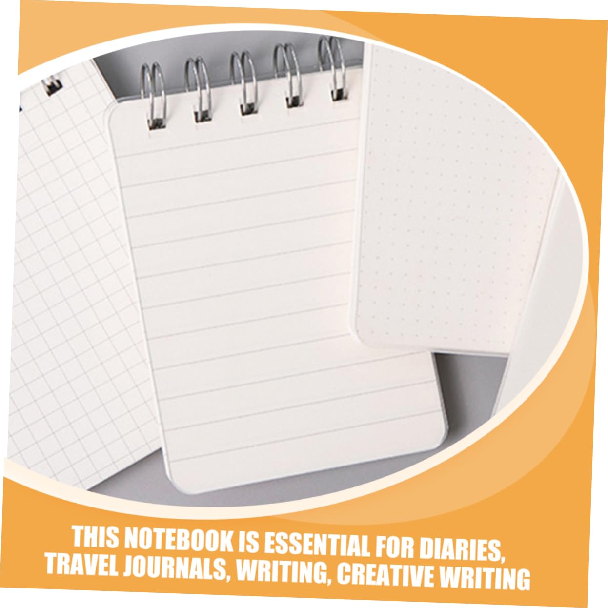 Tofficu 5 Ensembles Mini Ordinateur Portable Portable Tout Petit Des Cahiers Petits Cahiers Carnet De Notes Cahiers À Spirale Cahier À Spirale Plaine Gouverné Le Fer Blanche 4 Pièces * 5