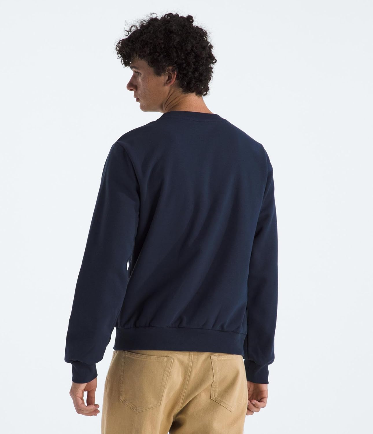 The North Face mens Evolution Simple Dome Crew - Ribbed Collar & Hem, Classic Logo - Image 2