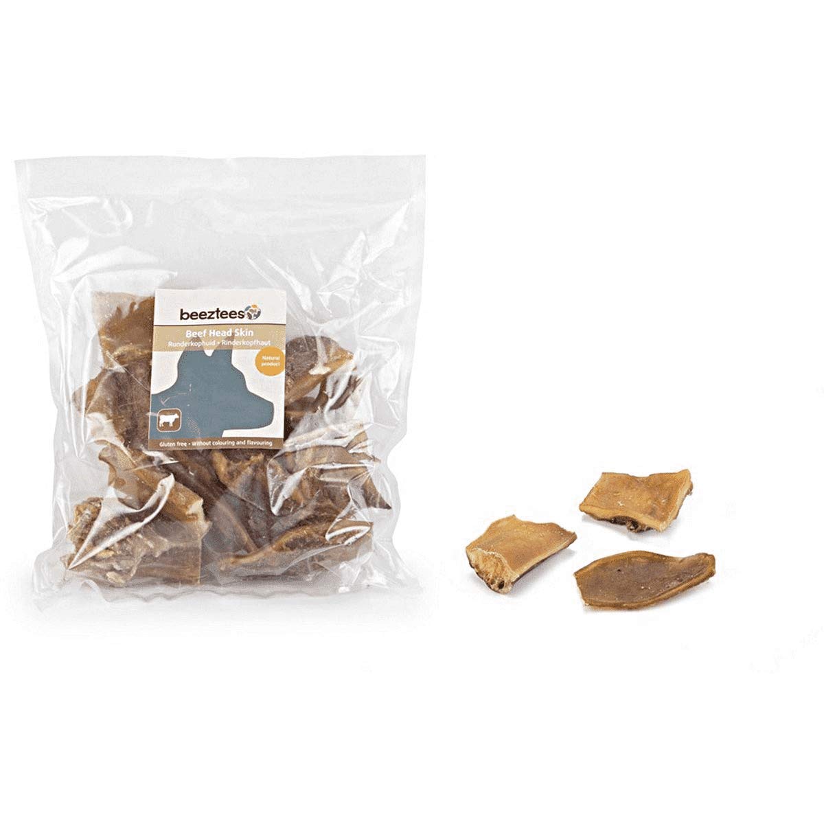 BEEZTEES DeliSnacks: Cuero cabelludo de Ganado 10 x 250 g #0782021