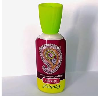 Fabric Glue for Mirror Pieces, Patchwork, Stones, Laces, Sequins, Craft Adhesive, 30 g, Pack of 1 (1)