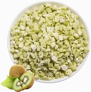 Freeze dried kiwi fruit cubes 6.34oz/180g, original flavor macaque peach, kiwis dried crushed pieces, baked cold drink ingredients