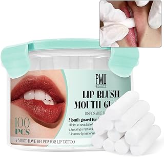 100pcs Cotton Lip Tattoo Stretching Stick for Easy and Precise Coloring, Enhancing Color, Blushing PMU Supplies, Cleaning Wipes
