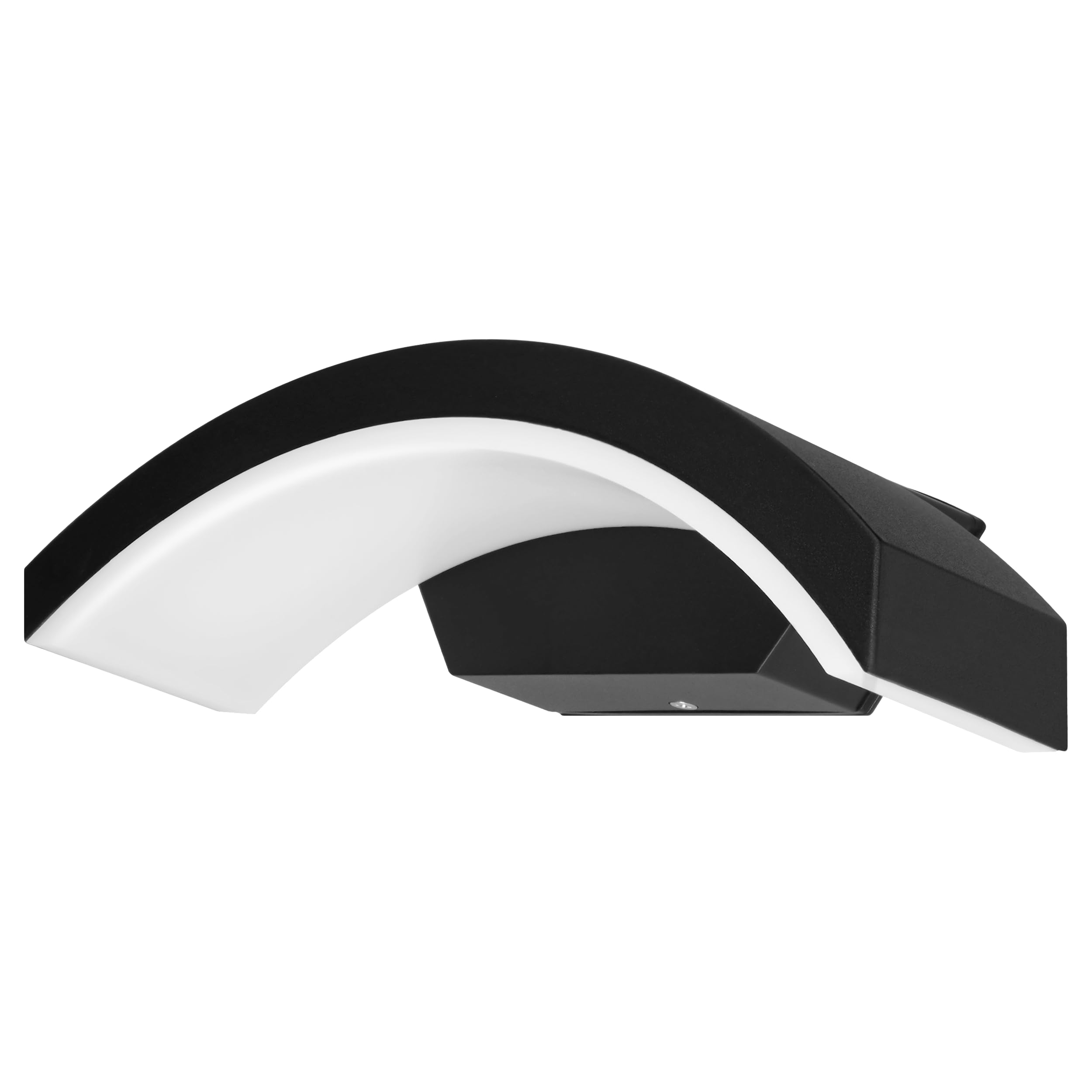 Lampa Ogrodowa LED 9W 700lm 4000K Idealna na Taras Balkon Podjazd Odporna na Warunki Atmosferyczne IP54 Kolor Czarny (bez czujnika ruchu)