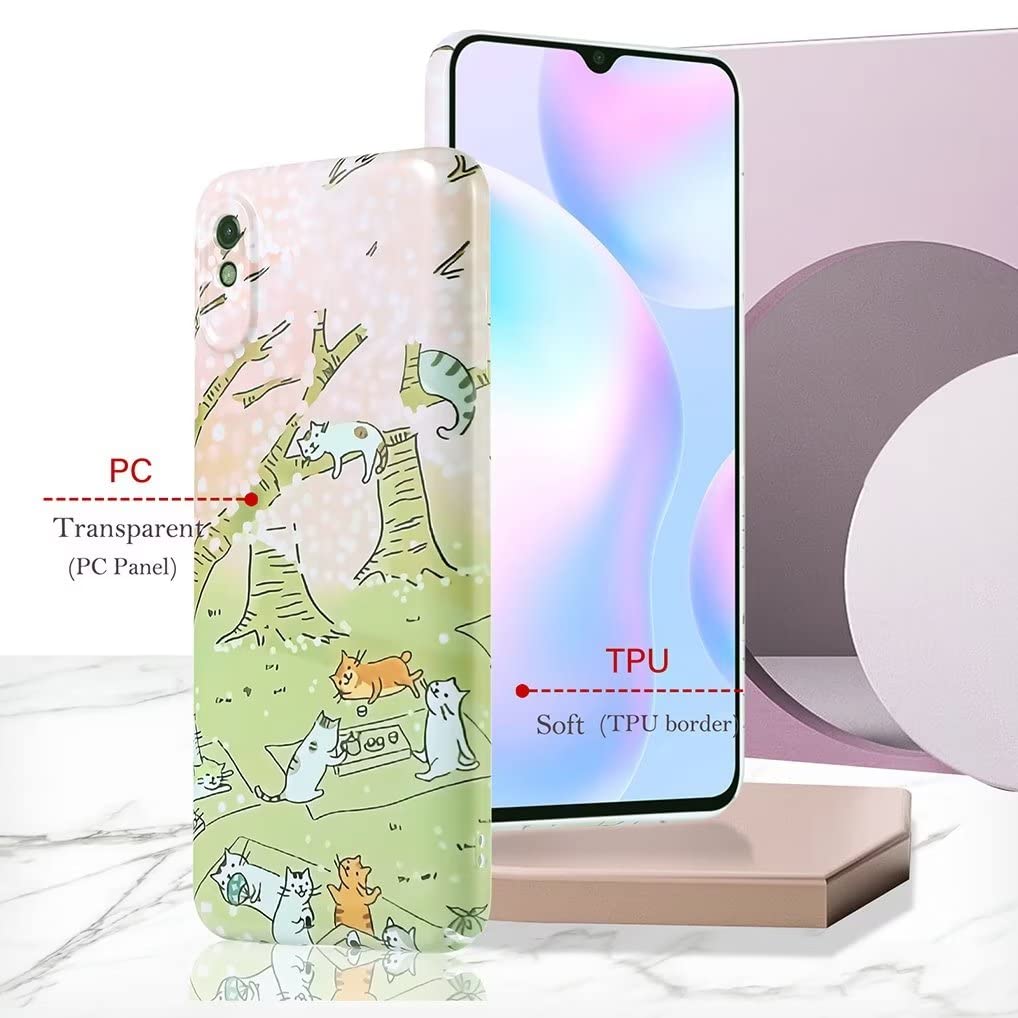 SEAHAI Cover In Vetro Marmorizzato Per Oppo A57s / Oppo A57 4G - Custodia Ultrasottile TPU Antiurto, Protezione Posteriore 9H, Colore Marmo Ciano - 4