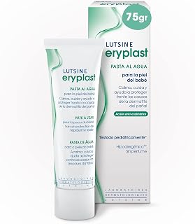 Eryplast Pasta al Agua 75 gr - Pomada Protectora, Crema de Pañal para Bebé – Calma, Cuida y Protege la Piel de tu Bebé de Dermatitis de Pañal – Hipoalergénico, Sin Perfume y Testado Pediátricamente