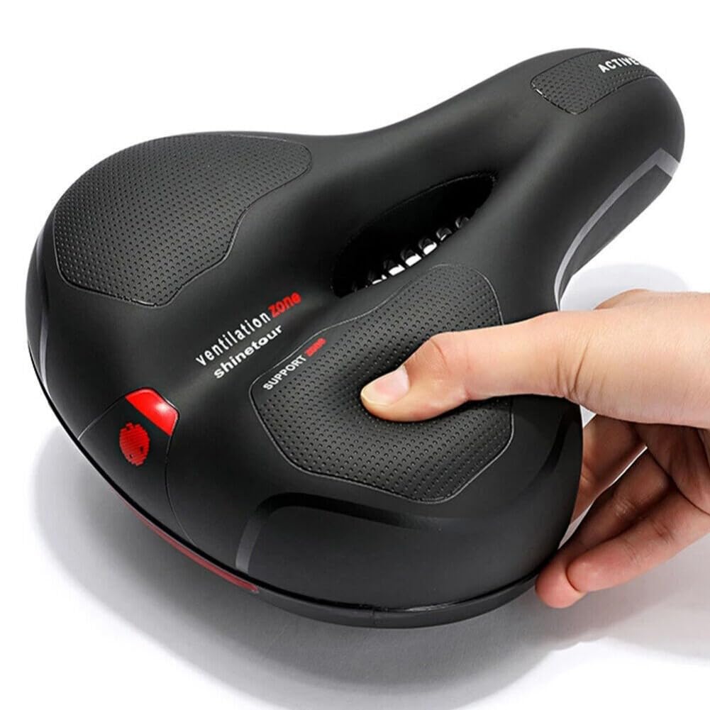 EBILUN Soft Bike Seat Cushion,Comfy Gel Big Bum Bike Saddle Seat, Suitable for Mountain MTB Sport Road Bicycle (1 PACK)