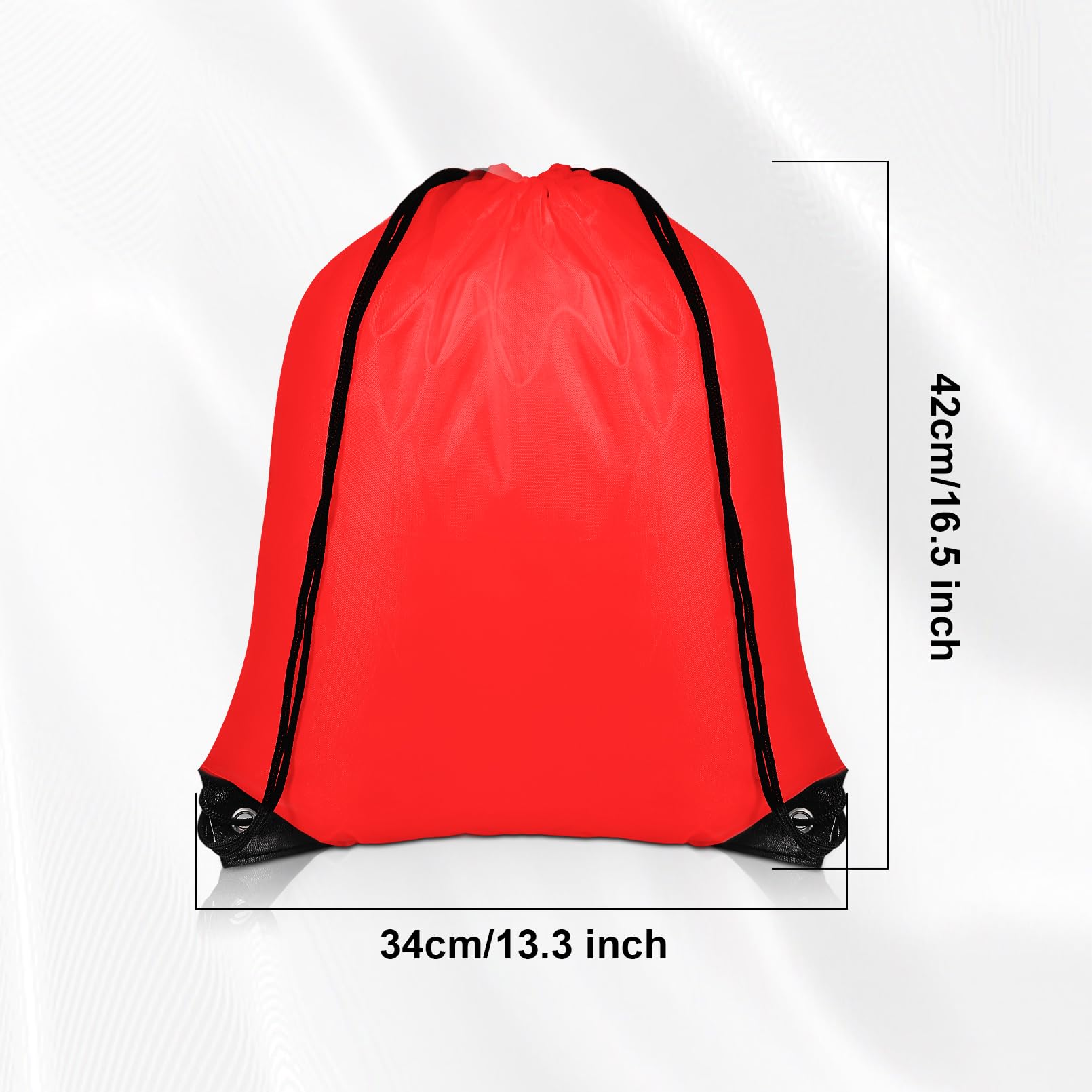 CACASO 20 Piece Drawstring Backpack Bulk,String Backpack Drawstring Bags,Draw String Backpack,Cinch Bag Sackpack for Men Women Gym Sports Travel Swimming Beach(Black+Red)