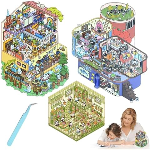 3D Large Sticker Scene Set with Themes Cover