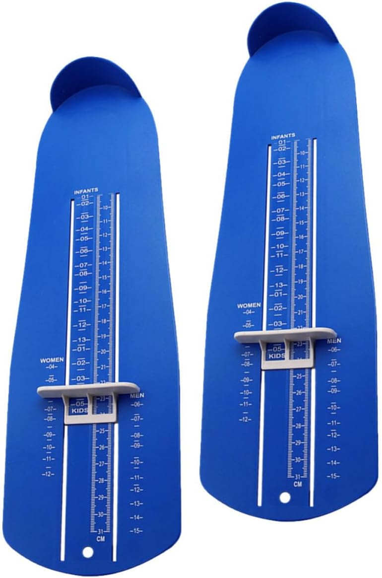 Beavorty 2pcs Foot Measuring Device Lightweight Plastic Shoe Size Ruler with Scale for Men Women Accurate US Size Measurement for Shoe Stores and Household Use