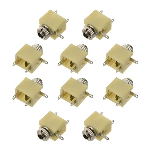 Miniatura 1 de Heyiarbeit 10 unids 0.098 in PCB Montaje en panel 3 pines hembra audio auriculares jack socket mono conector para teléfonos equipos de audio y vídeo