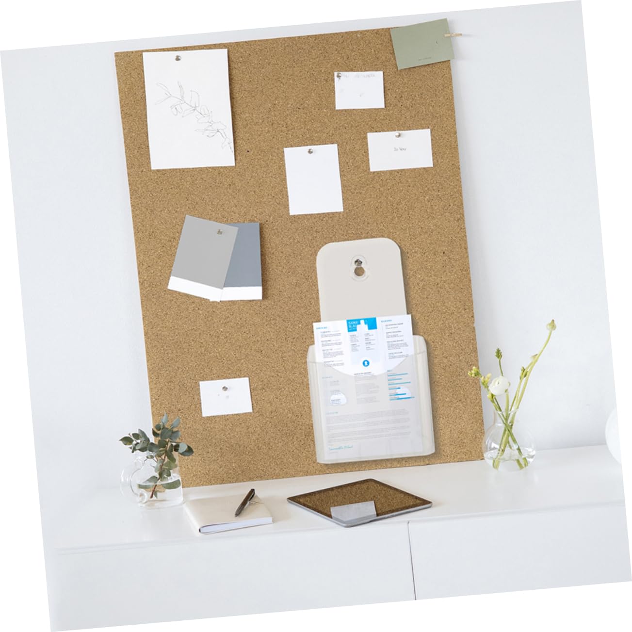 Expositor De Folletos Acrílico Transparente A4 Tríptico, Organizador De Archivos De Pared, Soporte De Escritorio Para Papeles y Documentos, Montaje Sencillo, Adecuado Oficina y Hogar