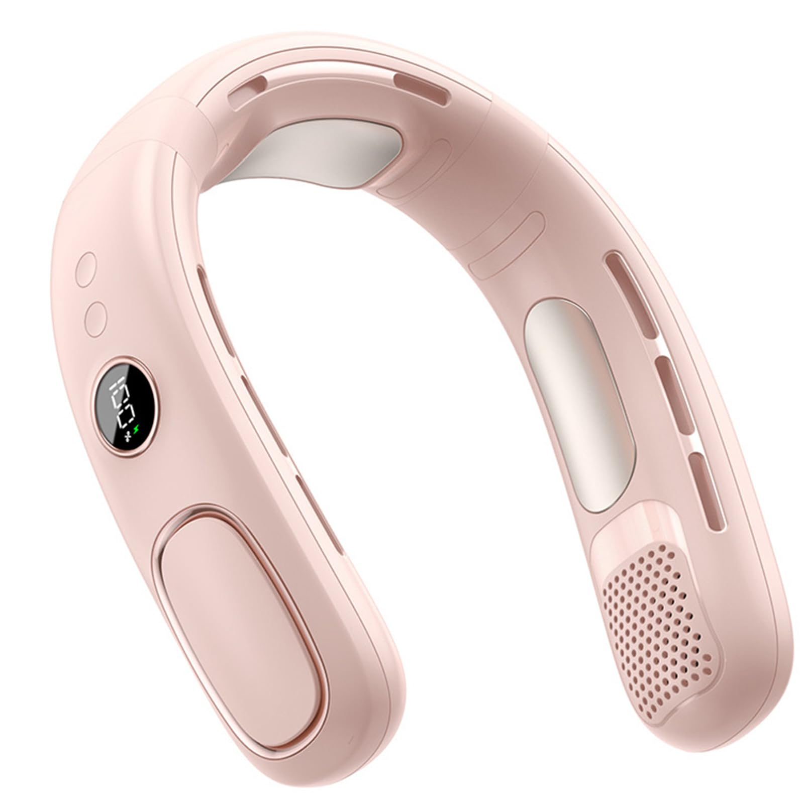 Ventilateur de cou portable sans pale rose USB 4000mAh refrigerante TEC