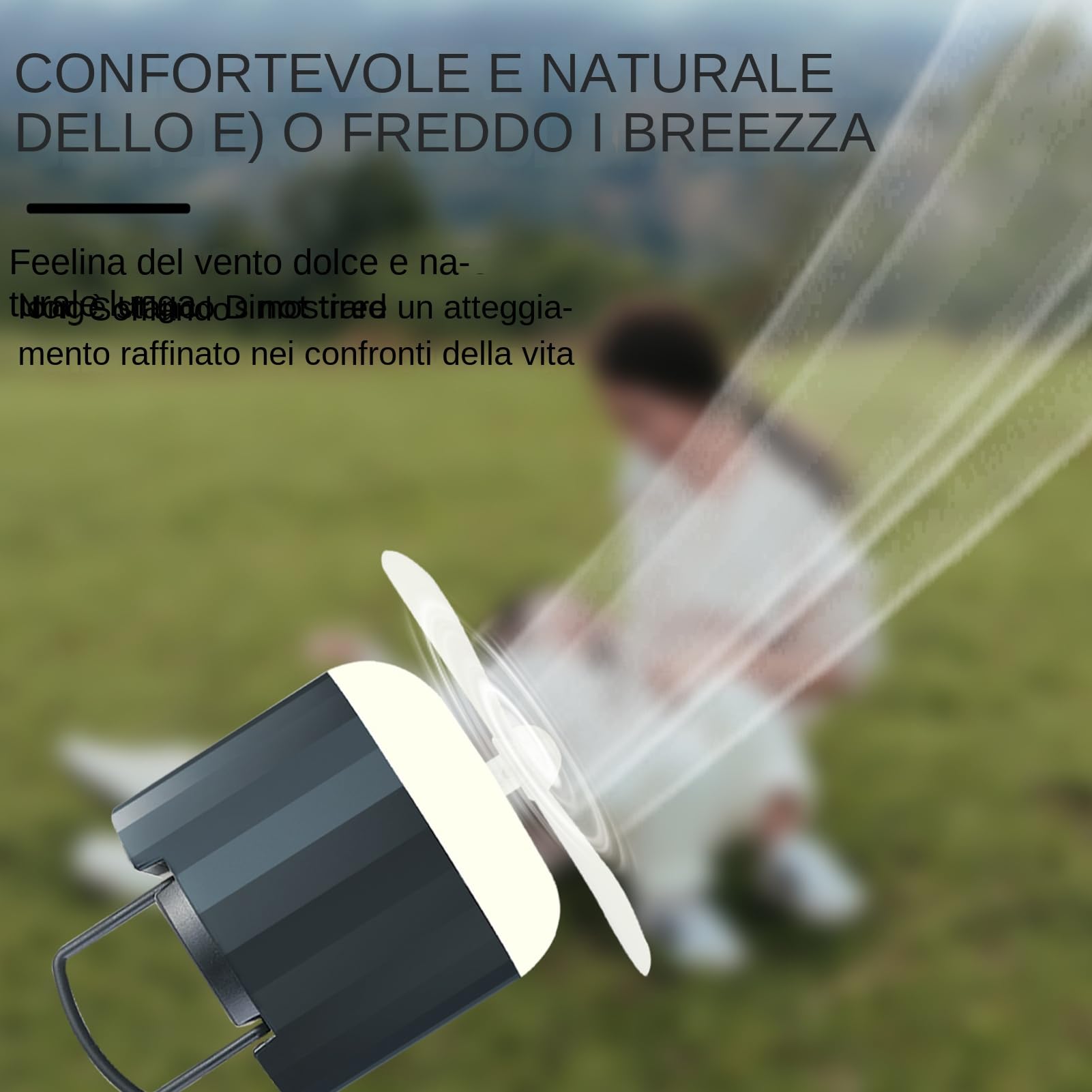 Luce per ventilatori da campeggio, luce da campeggio con fan,Ventile a soffitto a batteria portatile ricaricabile con luce a LED - Lampada da di raffreddamento a lanterna con gancio per le interruzion