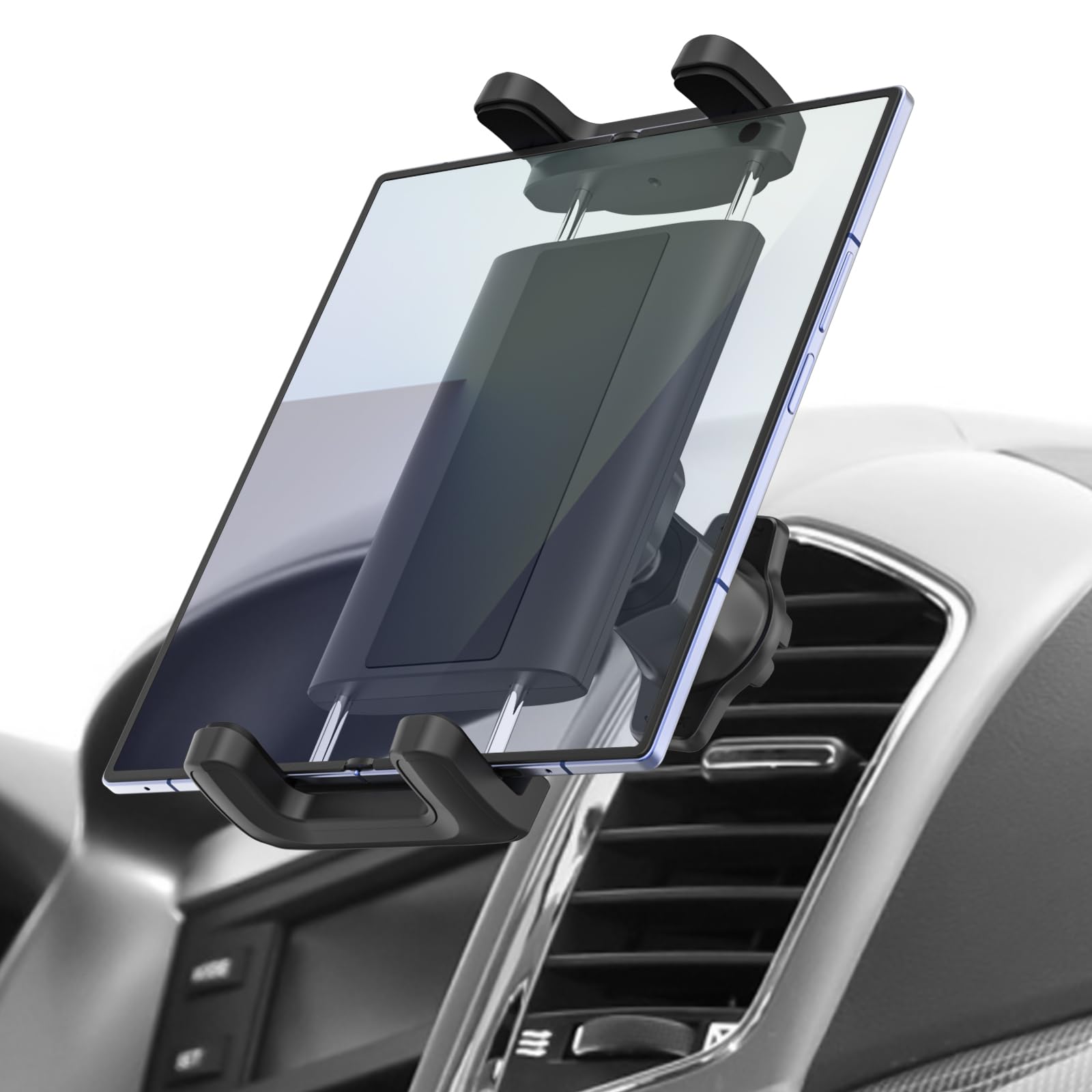 Fold7 - Supporto per auto, gancio in metallo migliorato, per ventilazione auto, girevole a 360°, per prese d'aria per Galaxy Z Fold 7 6 5 4 3 2, S A,Pixel Fold, 4 – 8,3"