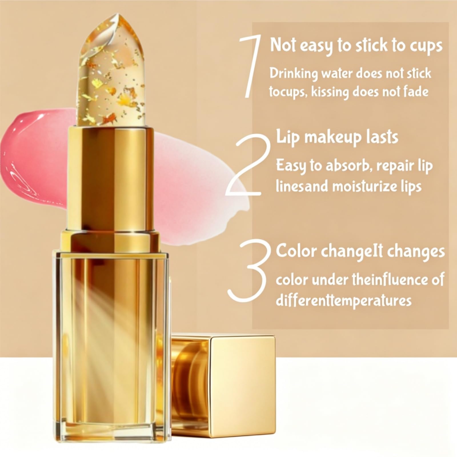 Areliaa Skin-Adaptive Lipstick, Color Changing Lipstick for Older Women (1Pc) | Color Changing, ph lipstick — view 5
