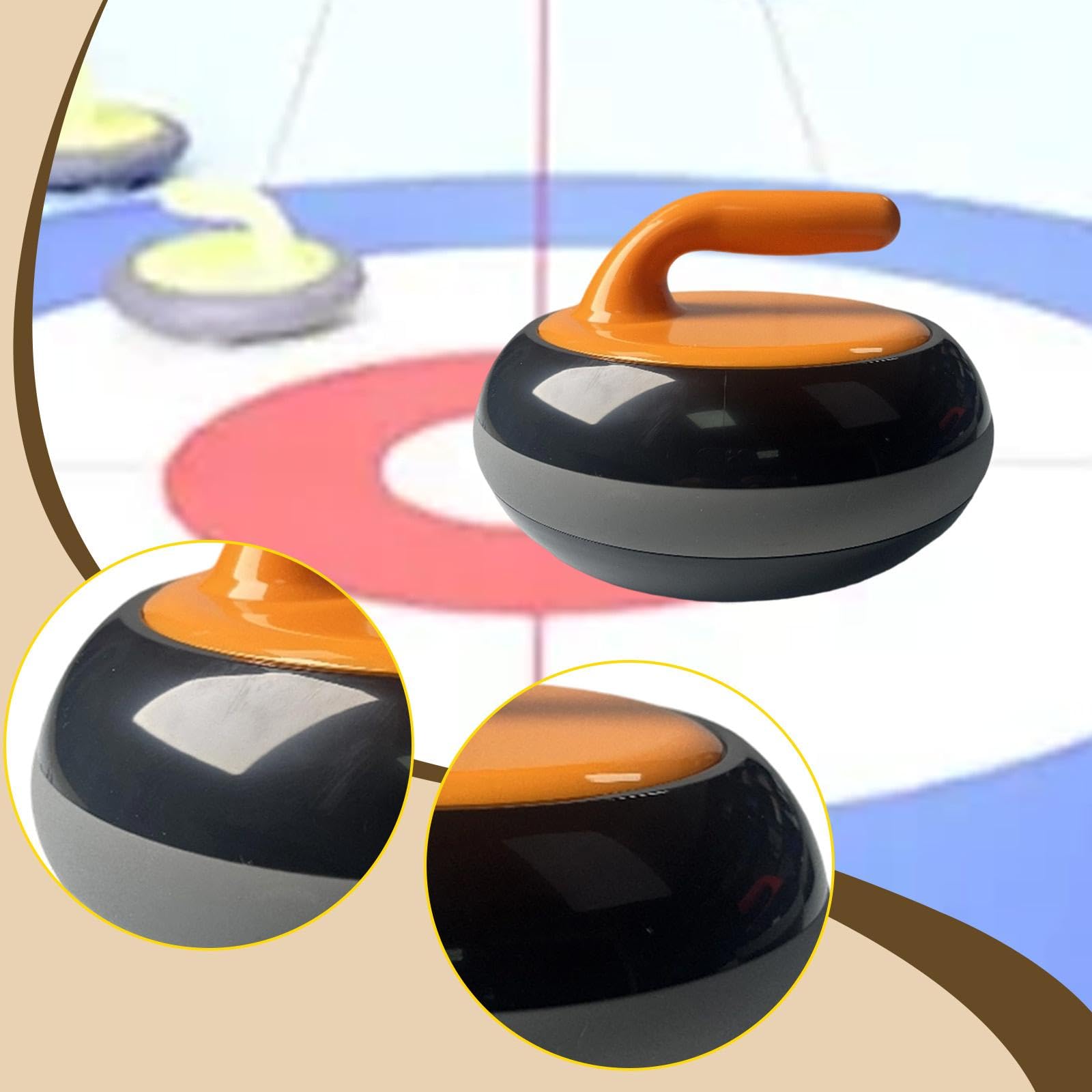Stone Gioco Sportivo da Tavolo con Pietra Portatile Pratico per Allenamento Gruppo Facile Uso Materiali PP Adatto per Bambini Adulti a, Arance