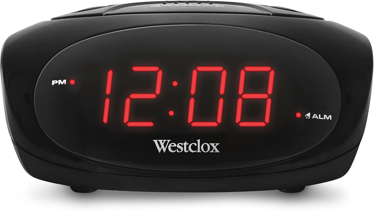 Westclox 70044A (Black) SuperLoud LED Electric Alarm Clock, Standard