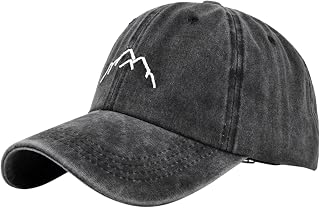 Mens and Womens Denim Retro Washed and Old Destroyed Peaked Cap Solid Color Baseball Cap Athletic Visors for Women