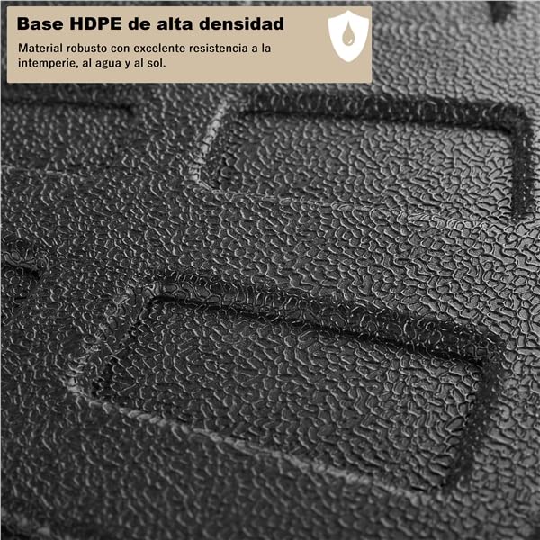 Yaheetech Base Sombrilla Rellenable 4 Piezas de Arena 66kg y Agua 52L Negro
