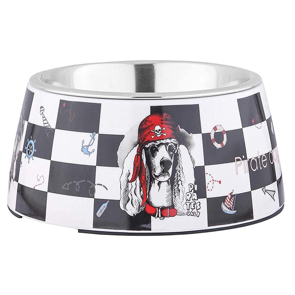 See full amazon price history chart for Black Dog Stainless Steel and Melamine Designer Food Bowl for Dogs or Cats - Anti-Slip Slip Resistant Rubber Base, Dishwasher Safe & Rust Resistant (DOG PRINT, Large) Black Dog Stainless Steel and Melamine Designer Food Bowl for Dogs or Cats - Anti-Slip Slip Resistant Rubber Base, Dishwasher Safe & Rust Resistant (DOG PRINT, Large) (B09CV1K58J) Amazon Price History, Amazon Price Tracker
