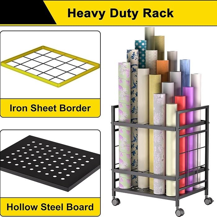 Carrello organizer per file con ruote, scaffale in metallo per progetti, mappe e documenti, uso domestico e scolastico