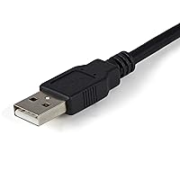 Vista 3 de StarTech.com Cable adaptador FTDI USB a Serial RS232 de 2 puertos con retención COM, adaptador USB a RS232 - TAA
