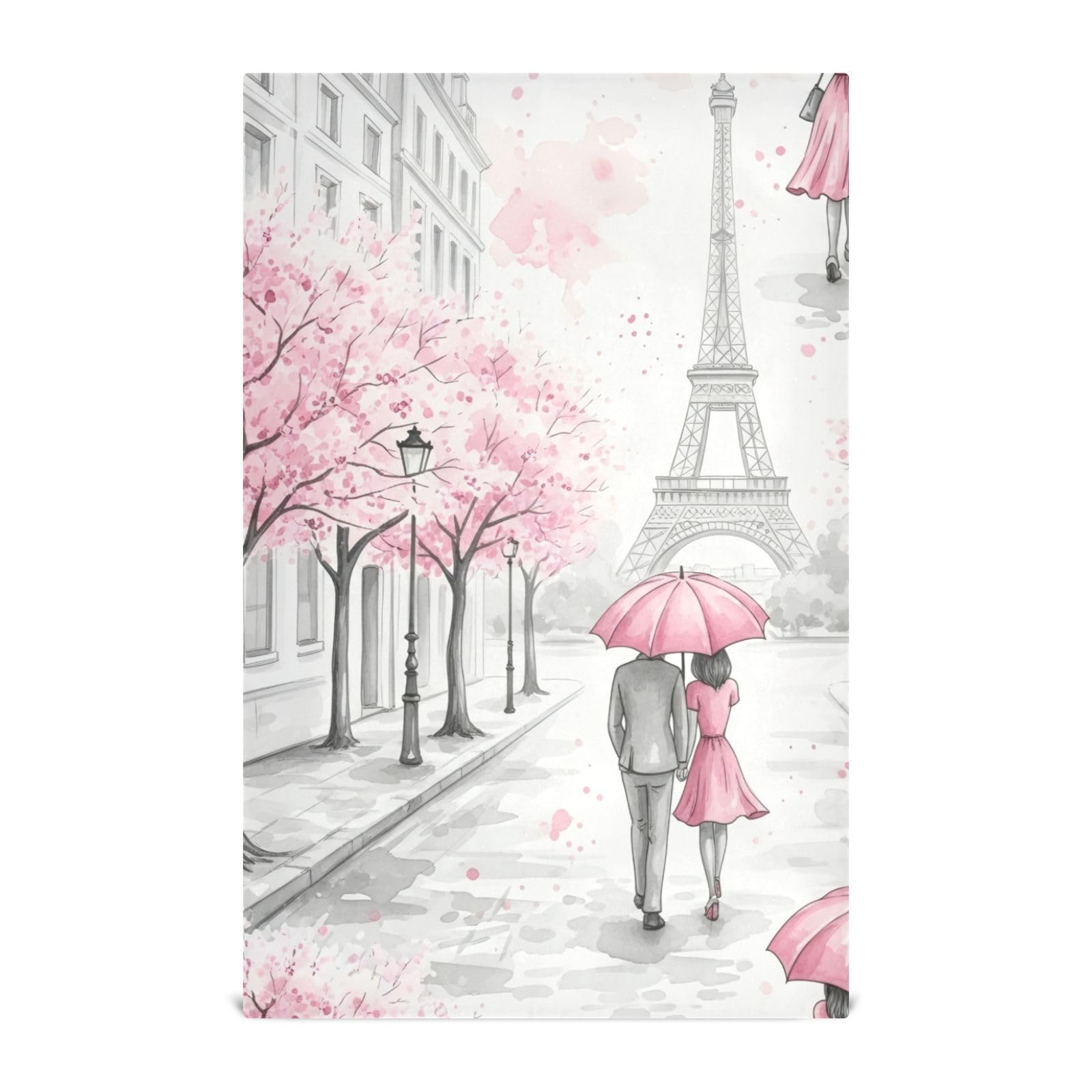 Torchon de cuisine absorbant ODAWA lot de 6 essuie-mains à motif fleurs de cerisier