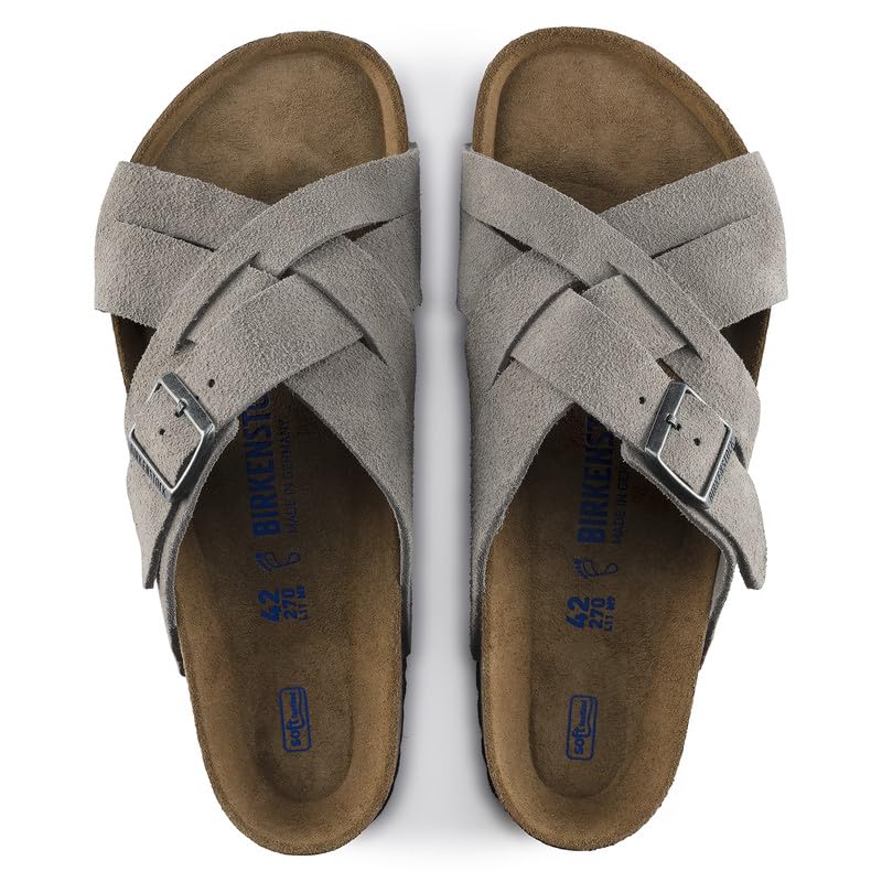 Image of Birkenstock Lugano Soft Footbed Suede Sandals