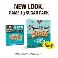 Vista 7 de Munk Pack - Barra de granola Keto, 1g de azúcar, 2g de carbohidratos netos, Keto Snacks, masticables y sin granos, a base de plantas