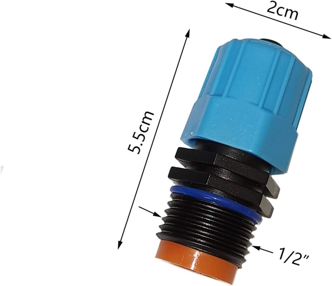 Irrigation Dripper 10Pcs Atomizing Nozzle Plastic Adjustable Atomizing Nozzle Garden Watering Nozzle Agricultural Irrigation Nozzle (Color : 19mm)
