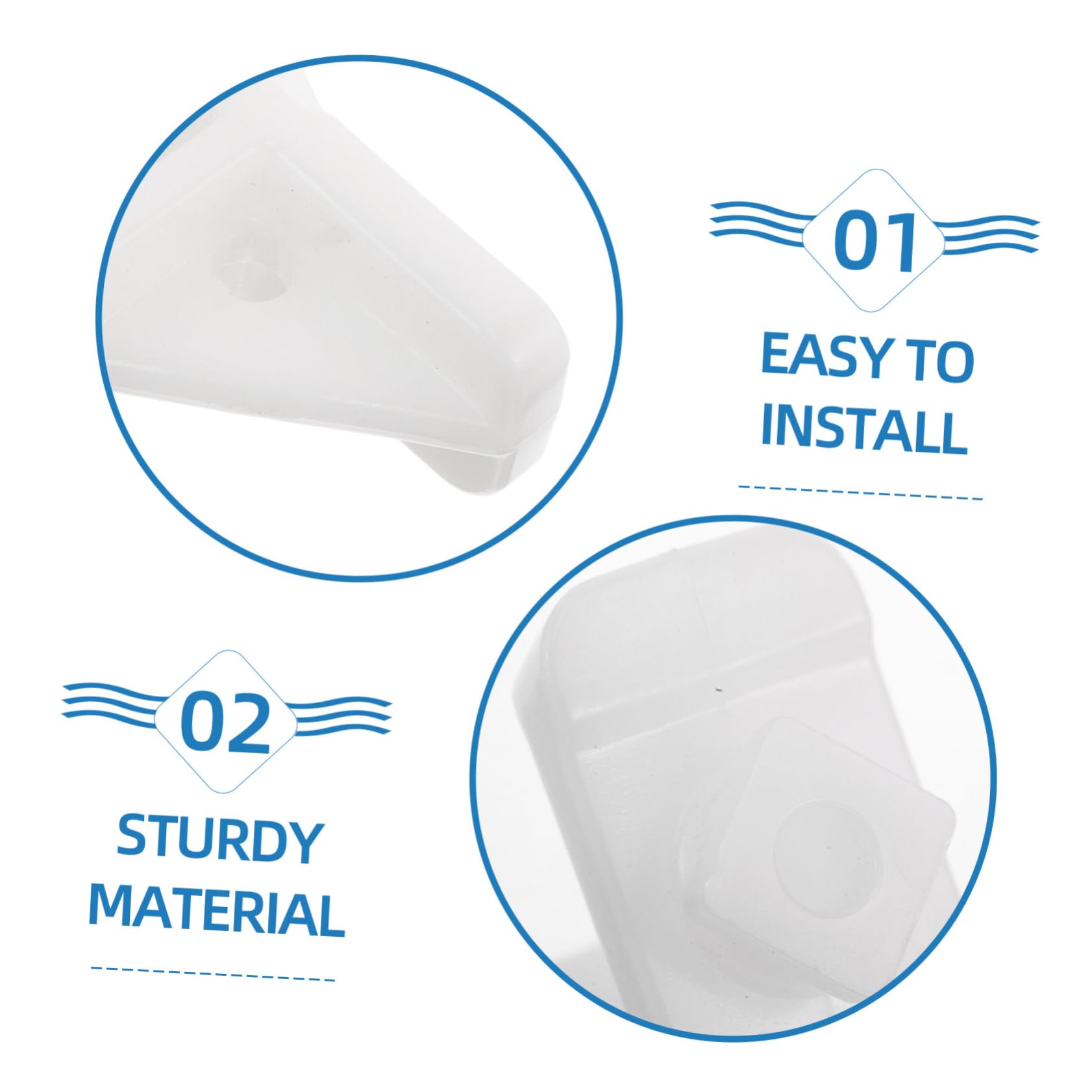 Operitacx Clip in Plastica Per Congelatore Staffe Per Ripiani Del Frigorifero Facile Installazione Supporti Per Ripiani Del Congelatore Per e Commerciale