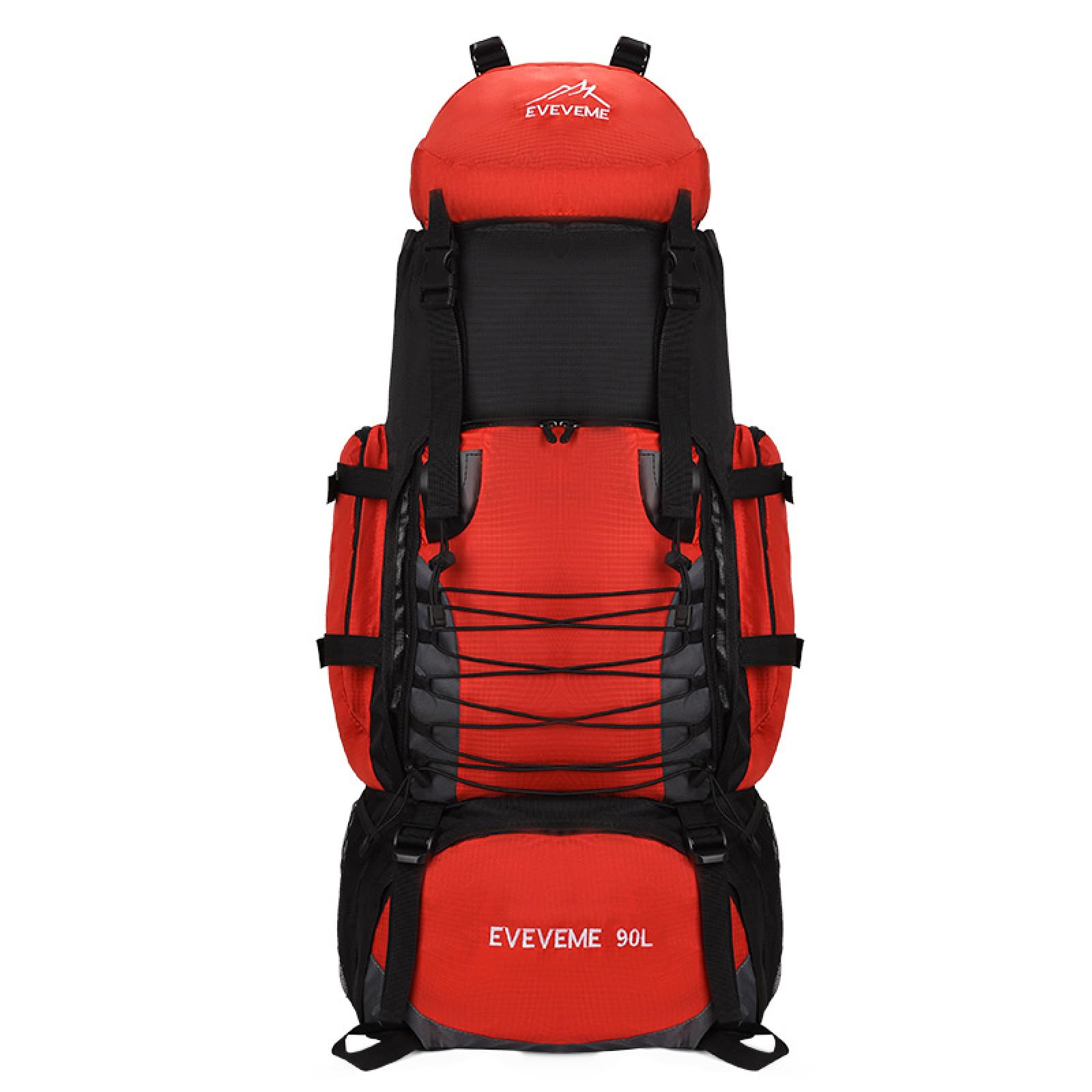 Plecak podróżny, męska torba alpinistyczna, 90 l, duża pojemność, podróżna torba sportowa, plecak turystyczny, kemping, niebieski, 56-75 l, 56W / 75L, 25*15*75CM