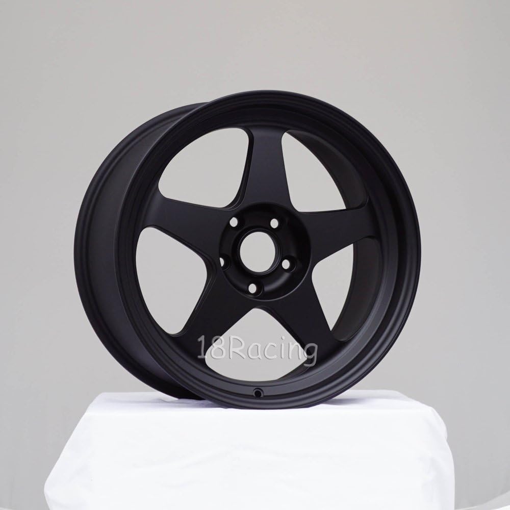 4 PCS ROTA SLIPSTREAM 18x9.5 PCD: 5X114.3 OFFSET:38 HB:73SATIN BLACK