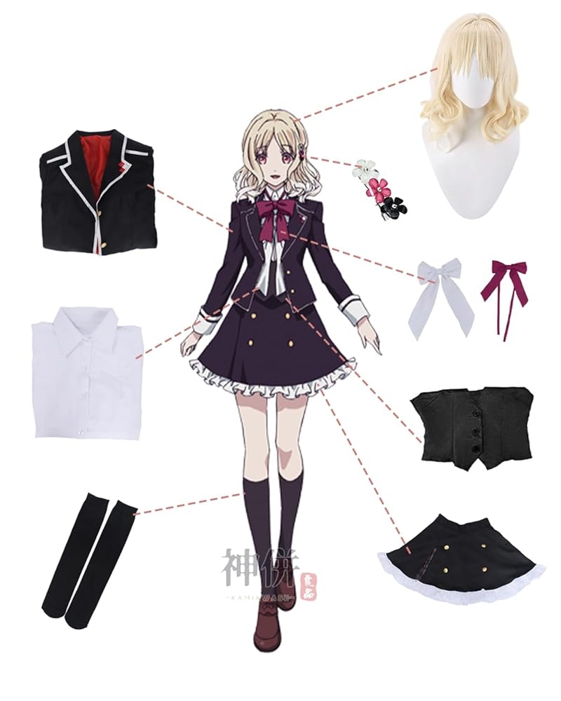 Amazon.co.jp: [神併良品] 小森ユイ コスプレ ウィッグ付き JK