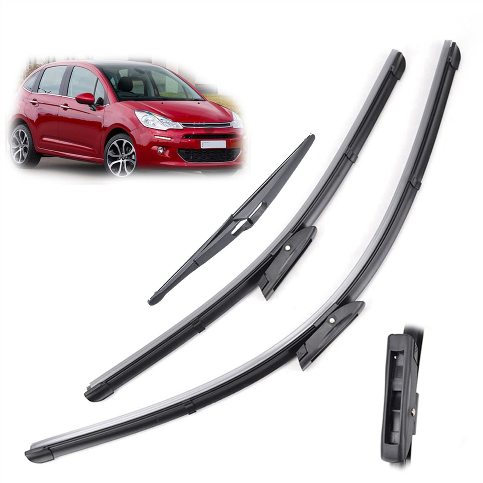 Balais d'essuie-glace Citroën C3 MK2 pour rouler serein sous la pluie