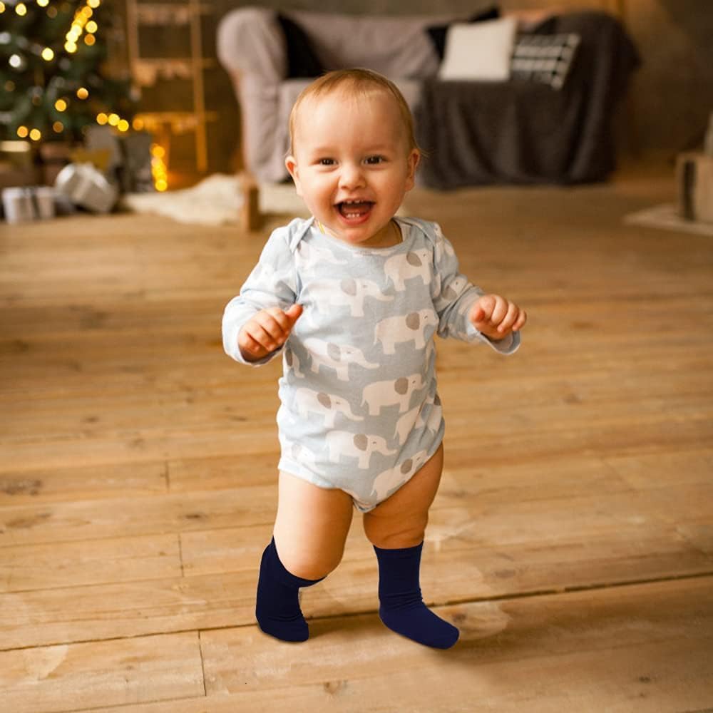 Kids Socks 24 pairs Cozy Athletic Crew Socks for Boys and Girls(1-13Years) - Image 7