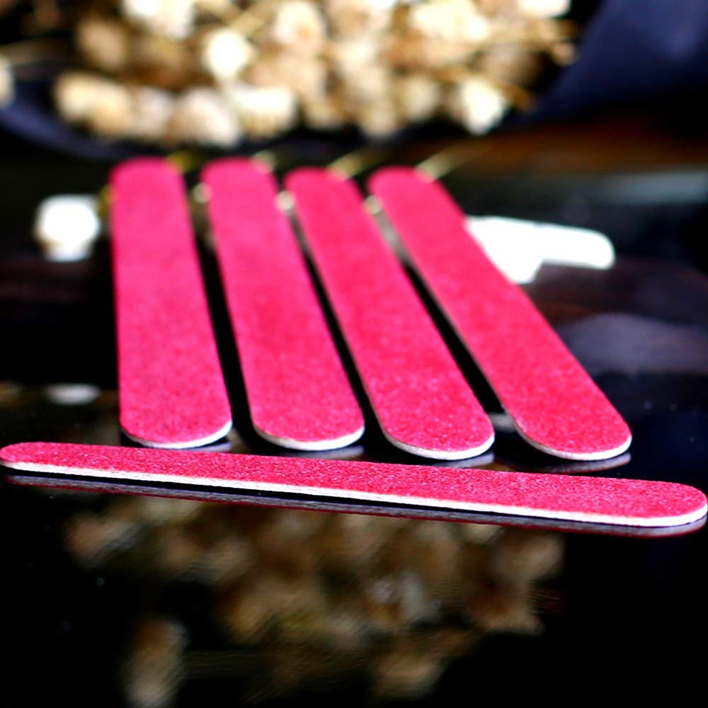 100 mini lime per unghie a doppia faccia grana 180/240, portatile professionale per chiodi, lima per unghie, strumenti per lo styling delle unghie per la casa e il salone