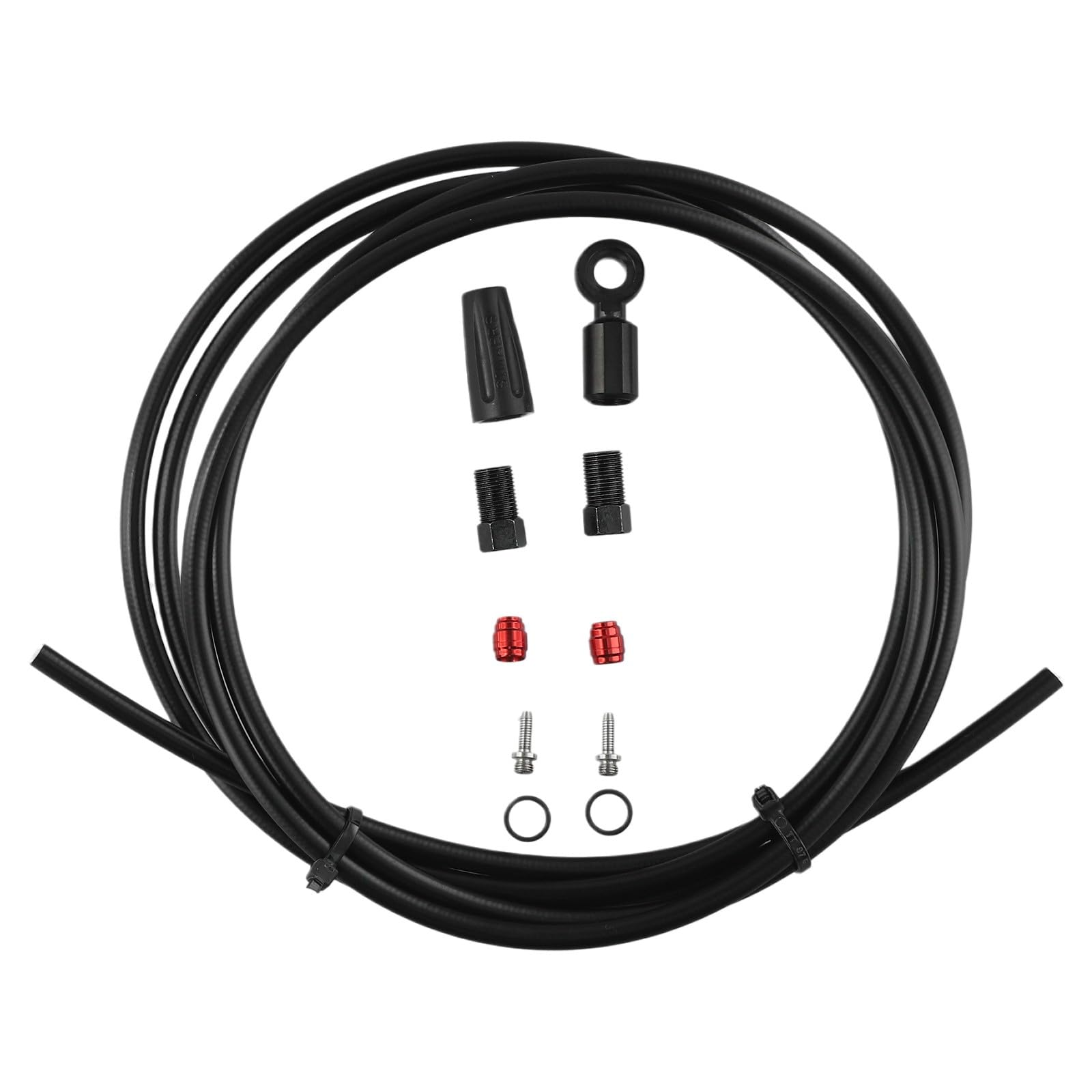 Premium Hydraulic Brake Hose Kit for SRAM Flat Mount HRD Red Force Apex 2 Meter Length for Enhanced Cycling Performance