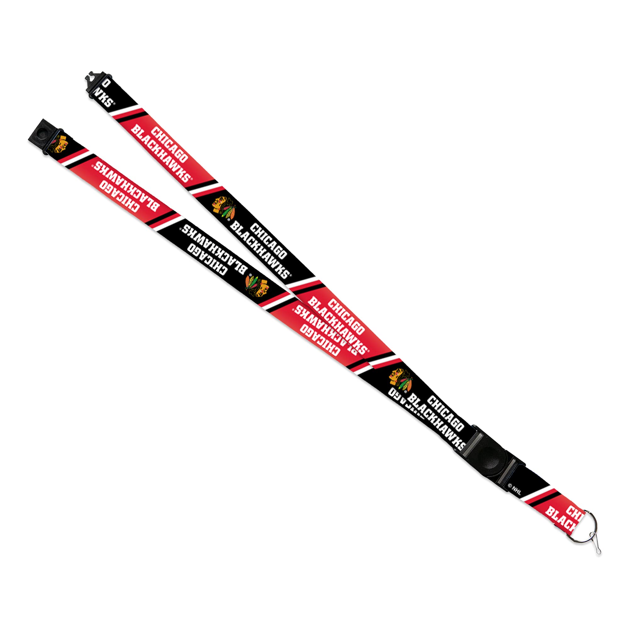 Rico Industries NHL Chicago Blackhawks Safety Breakaway Lanyard Large