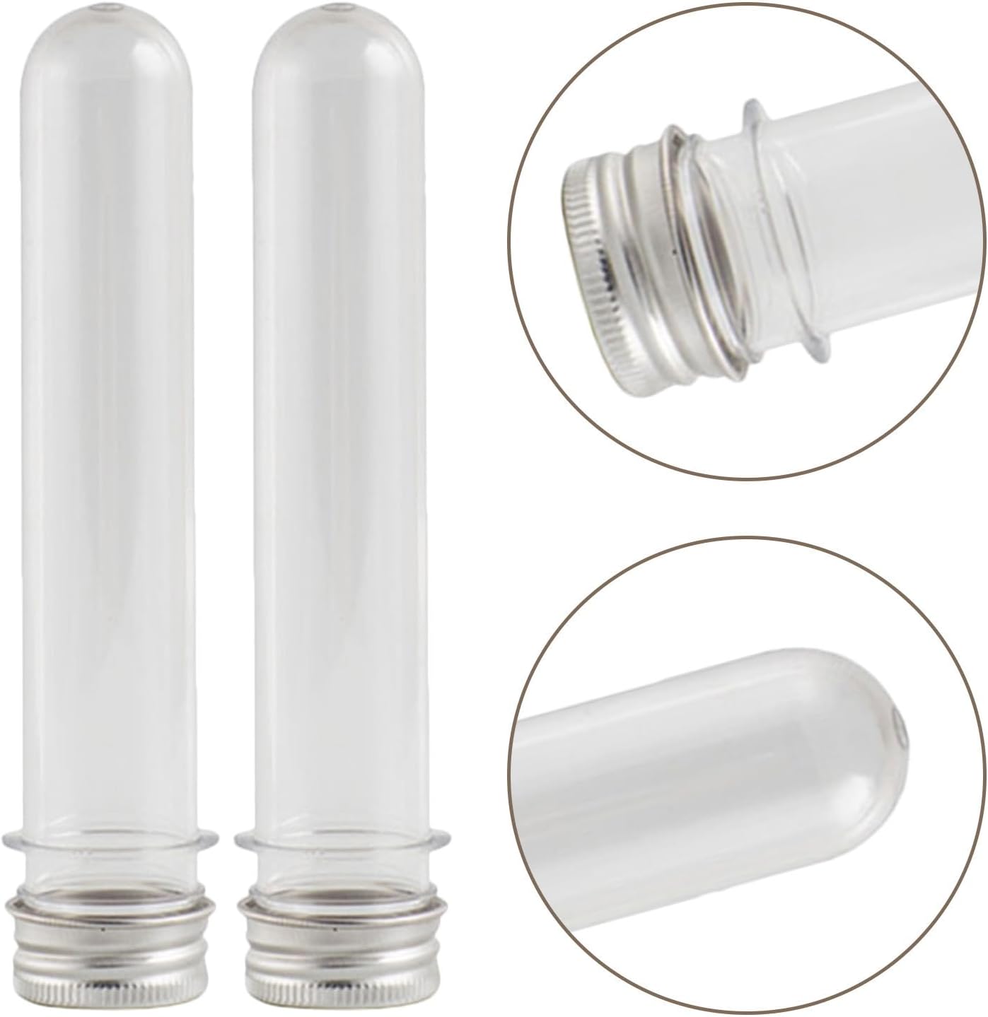 20pcs PE Shoelace Storage Tubes with Screw Caps for Sneakers