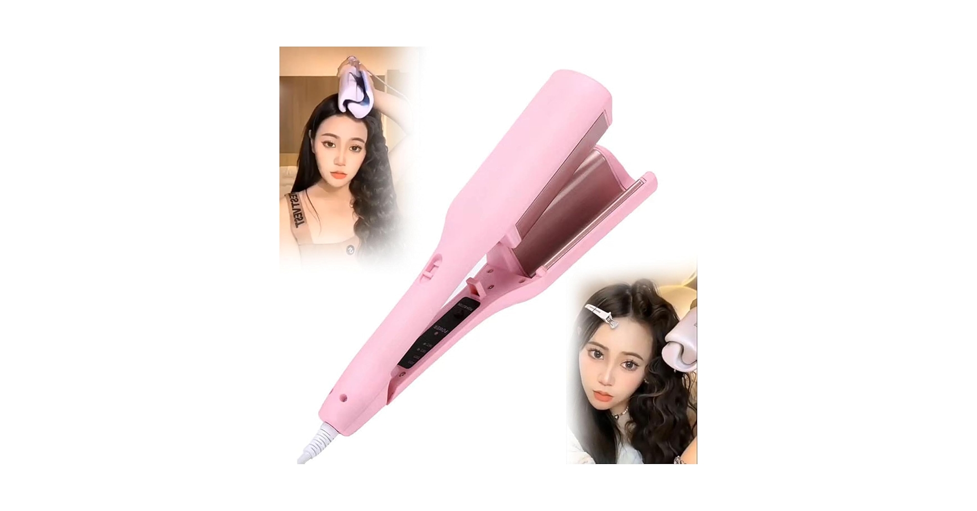 ウェーブアイロン Amazon | ヘアアイロン カール ウェーブアイロン 32㎜ 5段温度