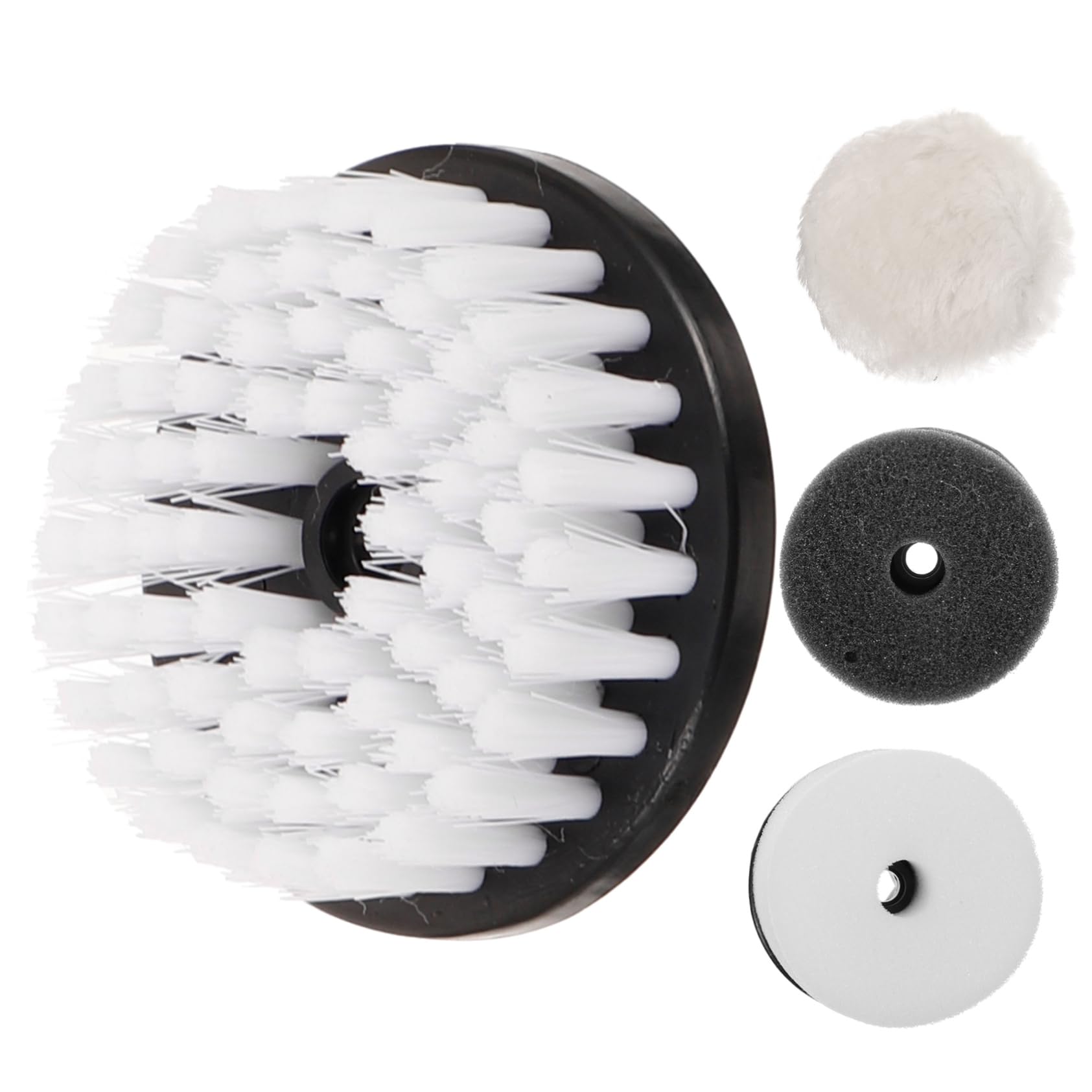minkissy Cepillo para Pulir Juego De Cepillos para Quitar El Polvo Almohadillas para Pulir Pulidores para Limpieza Aplicador Abrillantador De Zapatos Limpiador 4 Piezas x 4