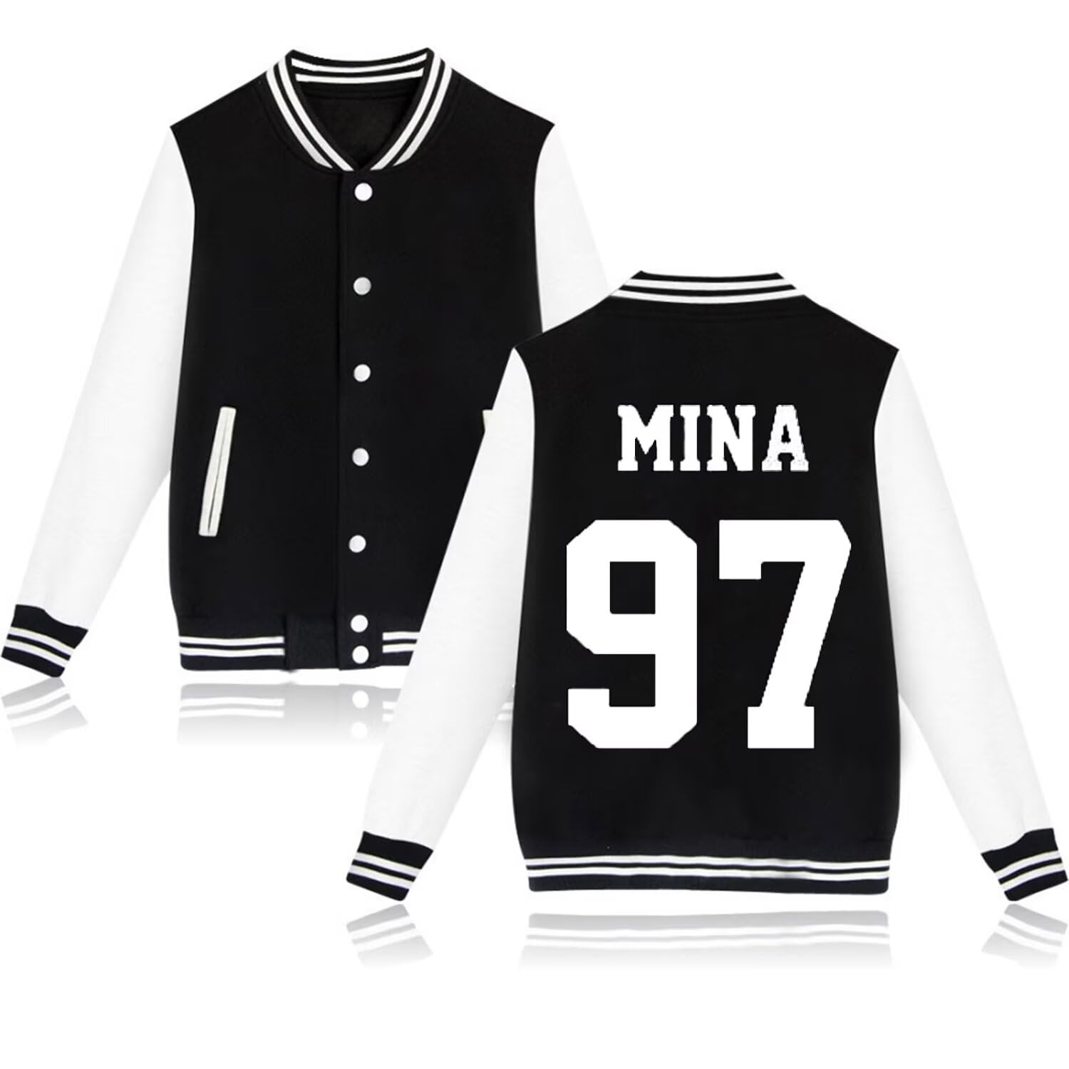 Kpop Twice Baseball Varsity Jacket Tzuyu Mina Momo Sana