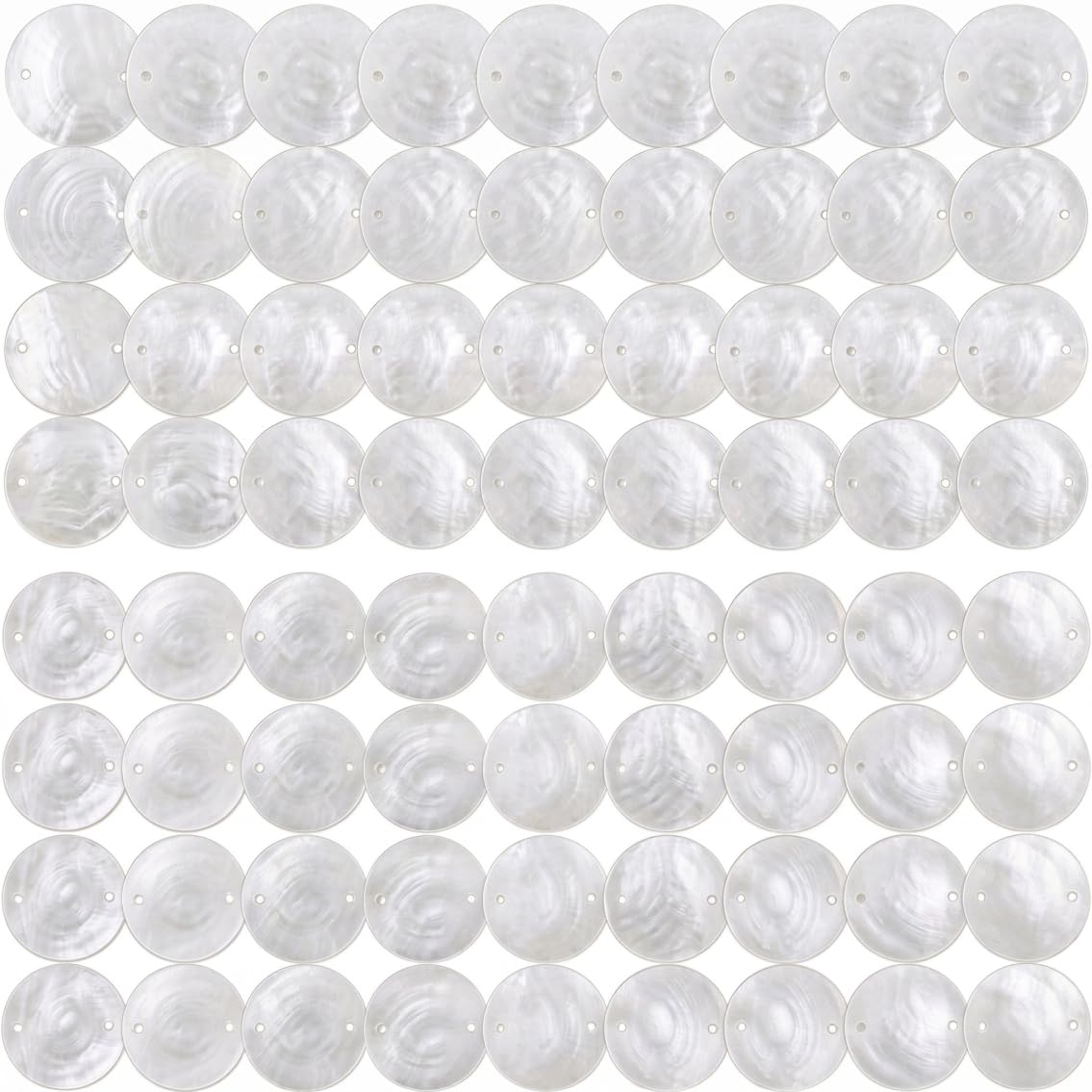 Coquillages Capiz pour bricolage et ornements de lampes suspendues