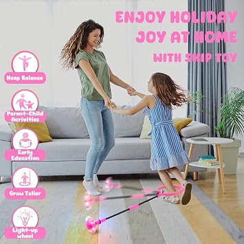 Skip It With Counter 子供用 折りたたみ式アンクルスキップボール 長めのフォームパッドフラッシュスキップイットおもちゃ、スポーツ&アウトドアプレイおもちゃ、誕生日プレゼント 4-8歳