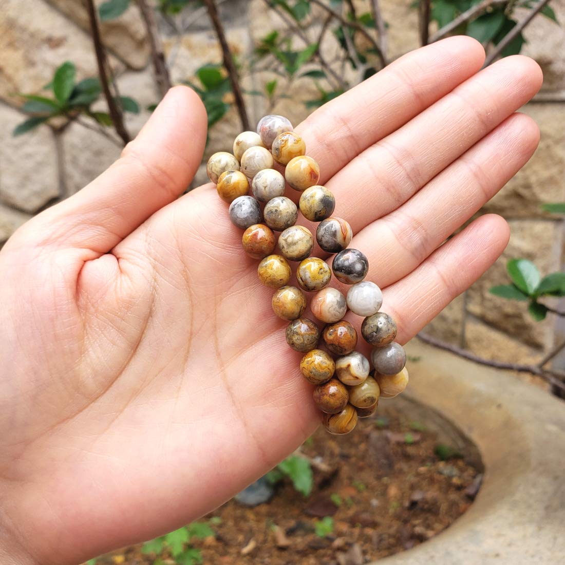 Adabele 1pc Natural Stretch Gemstone Bracelet 8mm (0.31") Bead 7 Inch to 8.5 inch Healing Crystal Energy Quartz Chakra Jewelry Women Unisex Birthday Gift - Image 7