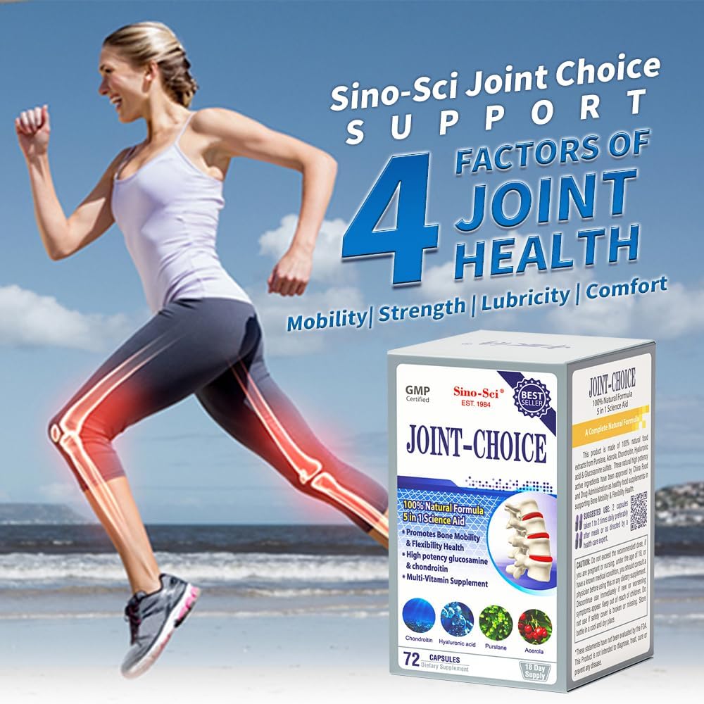 Joint Choice, Joint Support Supplement, Mobility & Flexibility,Natural Formula, 72 Caps (1 Bottle)