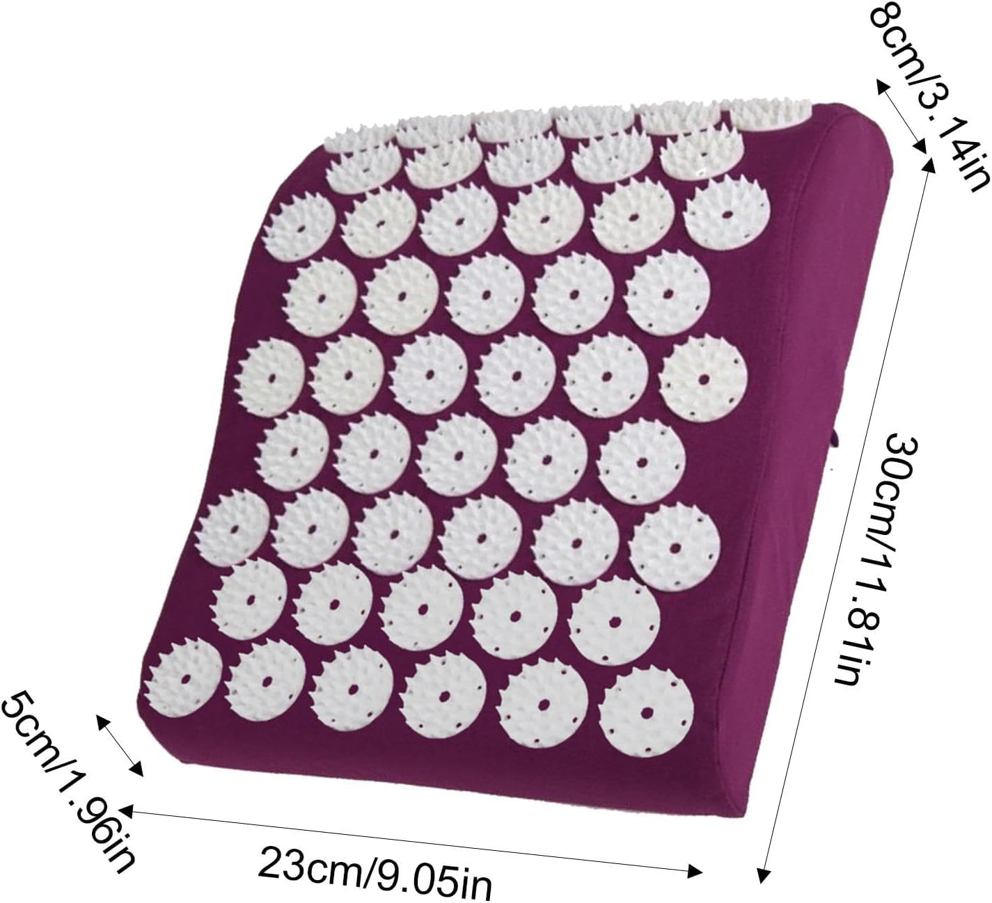 Cuscino Cervicale per Digitopressione Massaggio dei Punti di Agopuntura a Forma di U, Riduce il Dolore Cuscino Cervicale in Memory Foam, Cuscino per Accessori Viaggio, Allevia