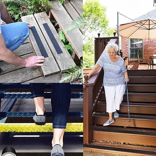 Fita Lixa Adesiva Antiderrapante 05 metros - Preta - Escadas e Rampas - Ultra Fitas