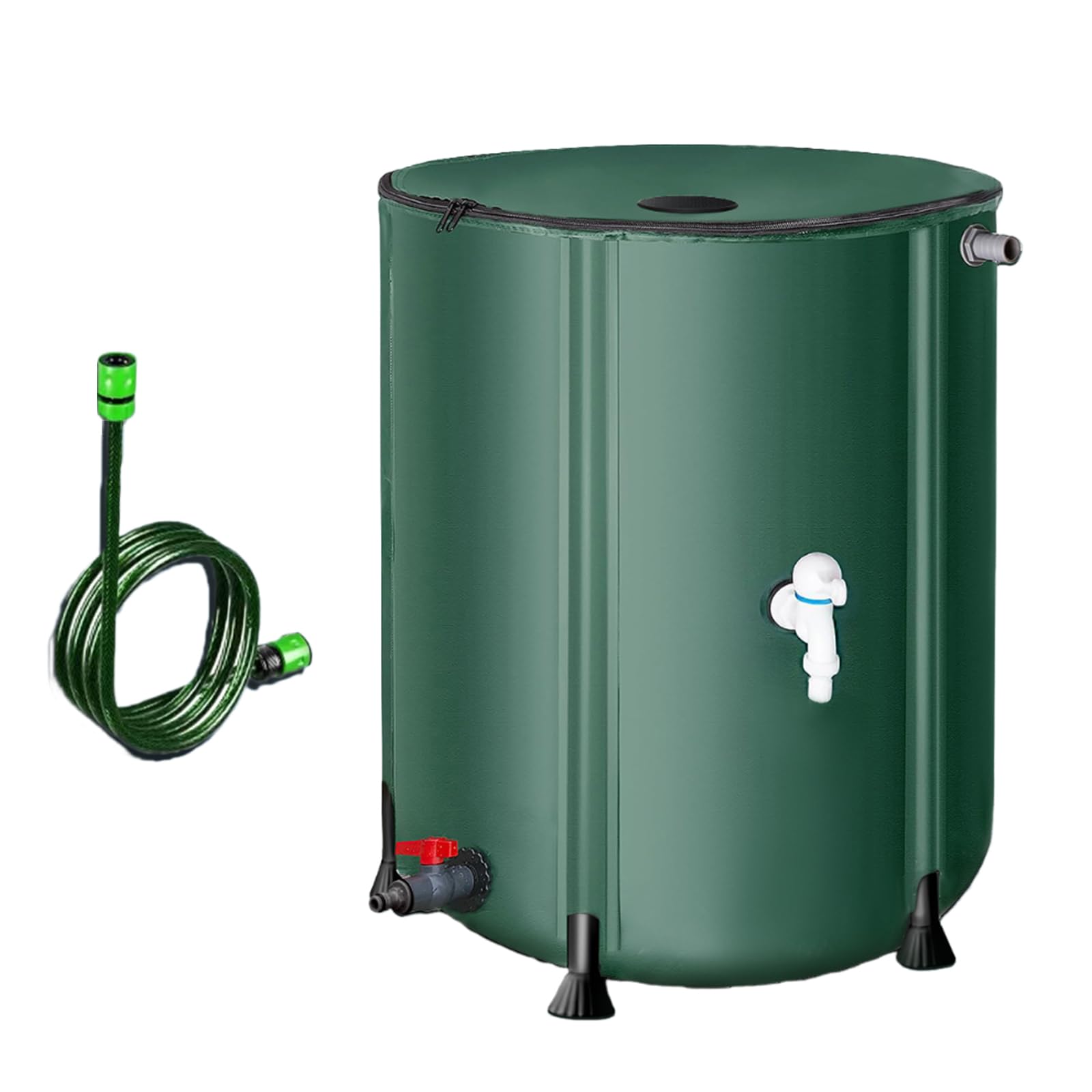 LUOFENG Contenedor portátil de almacenamiento de agua, cubo de agua de lluvia para recolección de agua de lluvia, almacenamiento de riego de jardín
